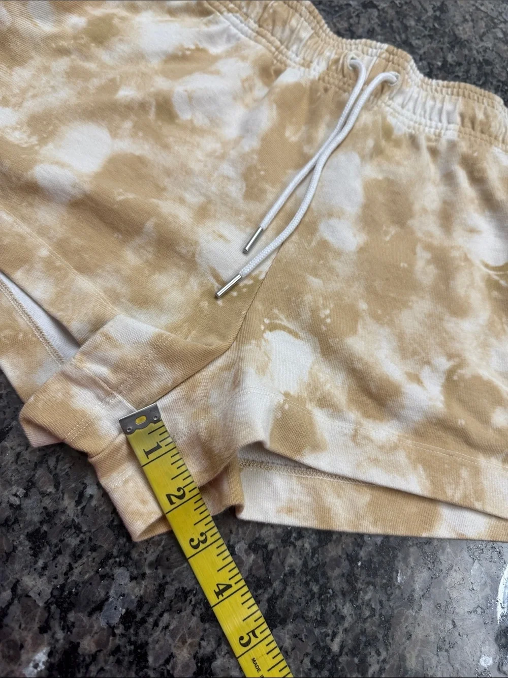 Nike Tie-Dye Zip Hoodie & Shorts Set - Tan, White